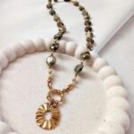 Unikat - komplet biżuterii z riolitem