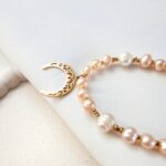 Unikat - naszyjnik z pereł brzoskwiniowych