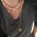 Unikat - naszyjnik z pereł brzoskwiniowych