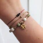 Bransoletka z jaspisem matcha