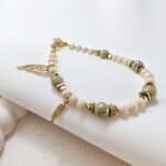 Bransoletka z jaspisem matcha