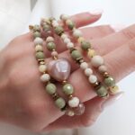 Bransoletka z jaspisem matcha