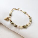 Bransoletka z jaspisem matcha