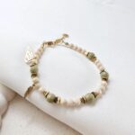 Bransoletka z jaspisem matcha