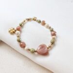 Bransoletka z jaspisem matcha